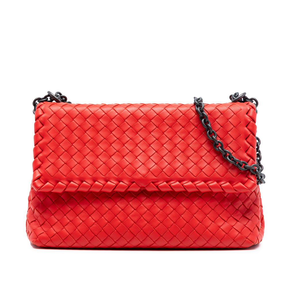 Pre-Loved Bottega Veneta Small Nappa Intrecciato Olimpia Shoulder Bag